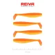 REIVA Flat Minnow shad 7,5cm 4db/cs (Shiny Orange)