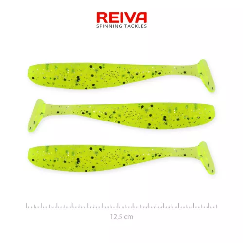 REIVA Flash Shad 12.5cm 3db/cs  (Poppy green)