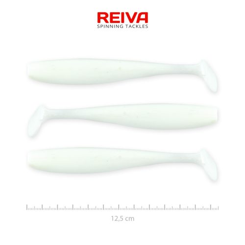 REIVA Flash Shad 12.5cm 3db/cs  (Classic White)