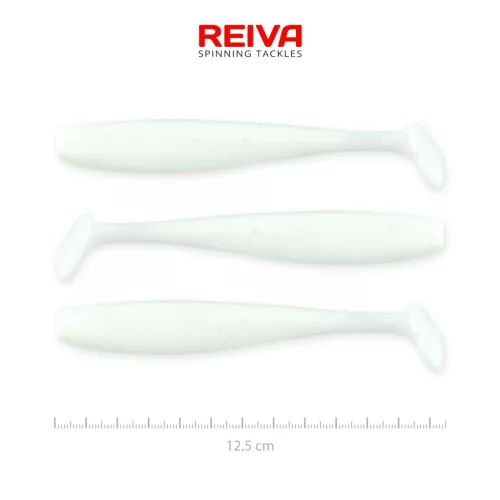 REIVA Flash Shad 12.5cm 3db/cs  (Classic White)