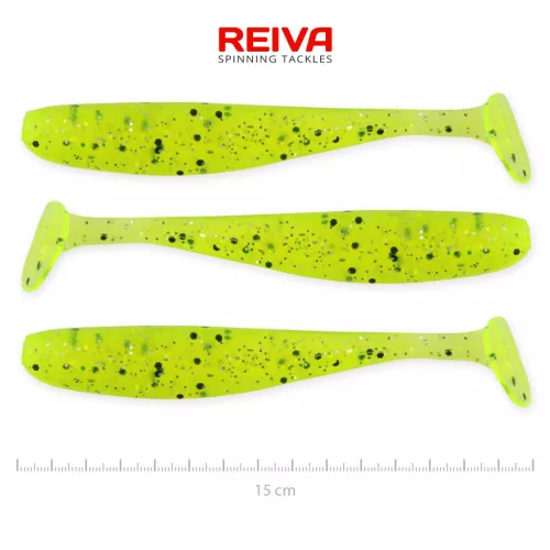 REIVA Flash Shad 15cm 3db/cs (Poppy green)