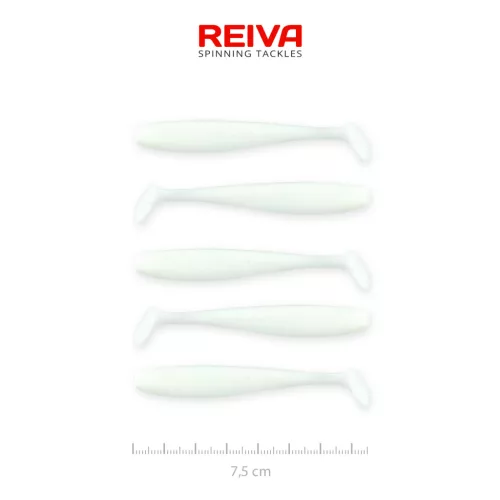 REIVA Flash Shad 7.5cm 5db/cs (Classic White)