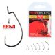 REIVA Offset Worm Big eye 4/0 3db/cs