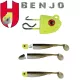 Herakles JIG FEJ ÓLOM BENJO JOINTED 5.5gr Chartreuse