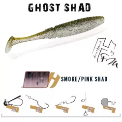 Herakles GHOST SHAD 10cm SMOKE PINK SHAD