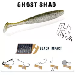 Herakles GHOST SHAD 10cm BLACK IMPACT