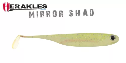Herakles MIRROR SHAD 3.2" 8.1cm GHOST CHARTREUSE
