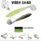 Herakles VIBER SHAD 3.8" 9.7cm BLACK CHARTREUSE