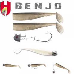 Herakles COMBO HOROG BENJO SHAD 3" 7.5cm WHITE SILVER