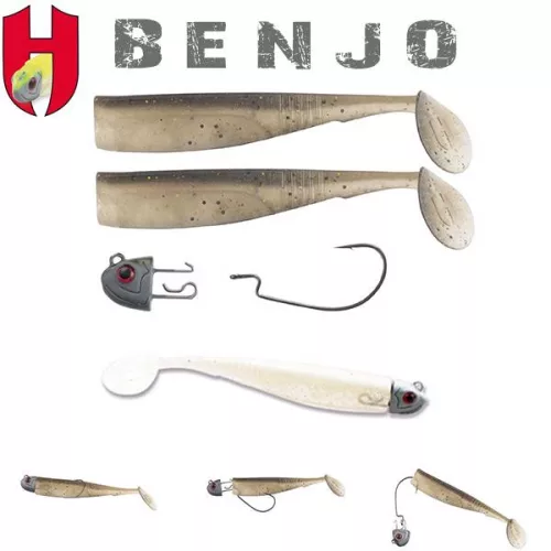 Herakles COMBO HOROG BENJO SHAD 3" 7.5cm WHITE SILVER