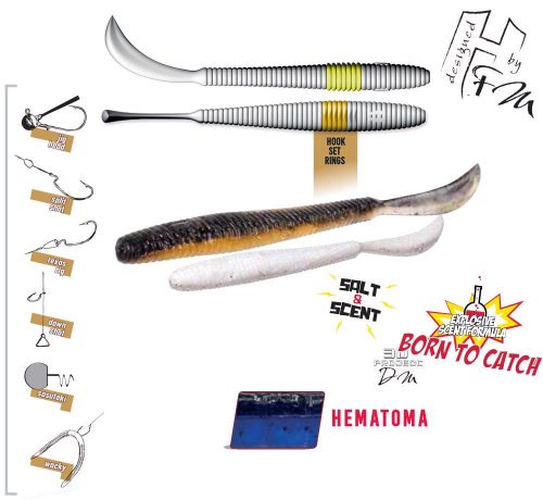 Herakles LEFTAIL WORM 4.8" 12cm Hematoma