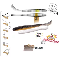 Herakles LEFTAIL WORM 3.4" 8.6cm FLOATING Wakasagi