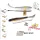 Herakles LEFTAIL WORM 3.4" 8.6cm FLOATING White Impact