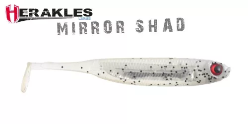 Herakles MIRROR SHAD 3.8" 10cm GHOST