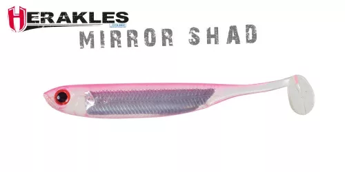 Herakles MIRROR SHAD 3.8" 10cm PINKY