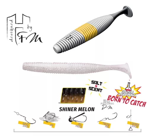 Herakles FAT SHAD-OW105 4.2" 10.5cm Shiner Melon