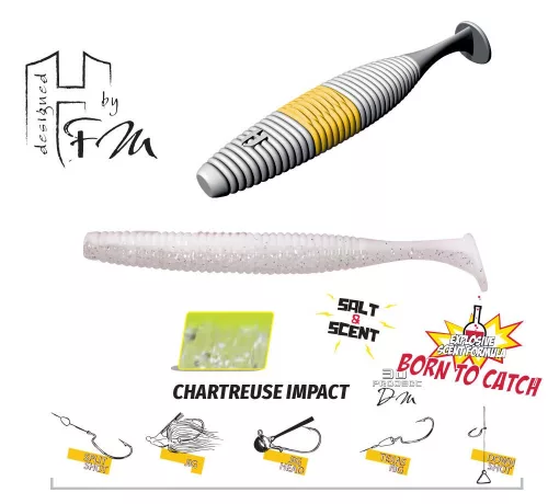 Herakles FAT SHAD-OW105 4.2" 10.5cm Chartreuse Impact