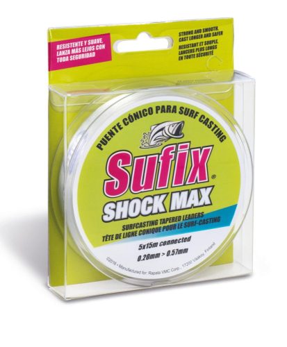 SUFIX SHOCK MAX 5X15M 0.35-0.57MM dobó előtét zsinór