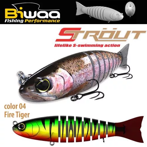 BIWAA STROUT 5.5" 14cm 29gr 04 Fire Tiger