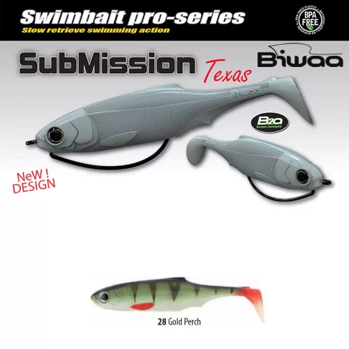 BIWAA SUBMISSION 4" 10cm 28 Gold Perch