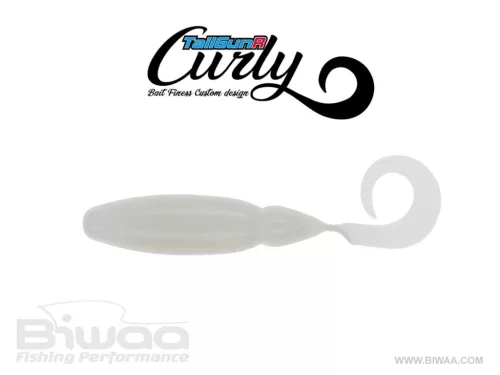 BIWAA TAILGUNR CURLY 3.5" 9cm 008 Pearl White