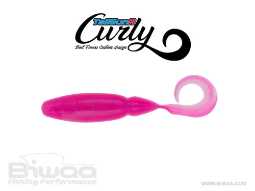 BIWAA TAILGUNR CURLY 3.5" 9cm 304 Pink Ice