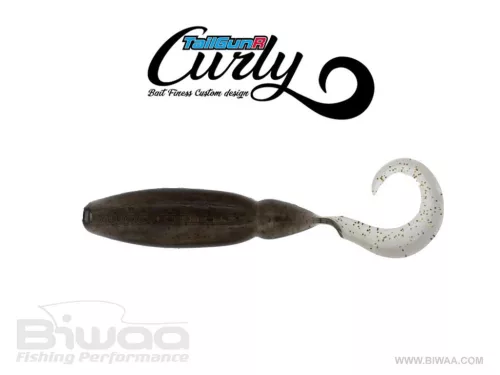 BIWAA TAILGUNR CURLY 3.5" 9cm 206 Golden Shiner