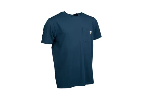NASH Make It Happen Badge Pocket T Shirt Navy Blue XXL