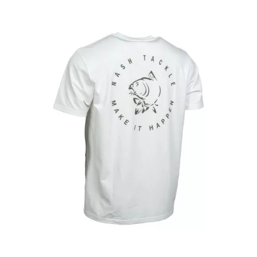 NASH Make It Happen Carp Logo T Shirt Ecru S