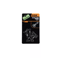 Fox Edges Double Ring Swivel Size 7 8pcs