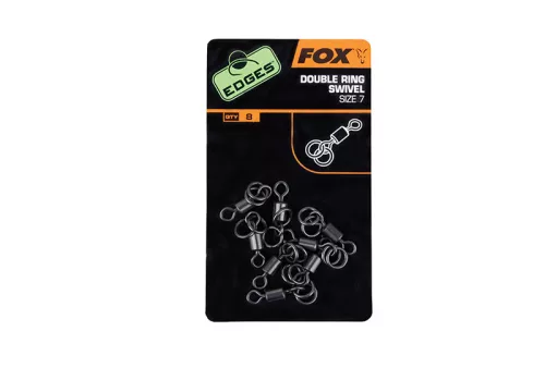 Fox Edges Double Ring Swivel Size 7 8pcs
