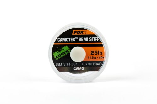 FOX EDGES™ CAMOTEX SEMI-STIFF Bevonatos Előkezsinór 20lb - 20m