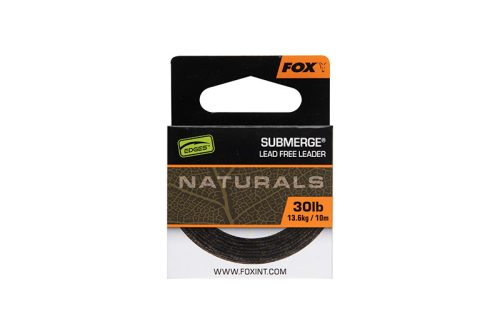 Fox Edges Naturals Submerge Leadfree Leader 10m 30lb 13.6kg