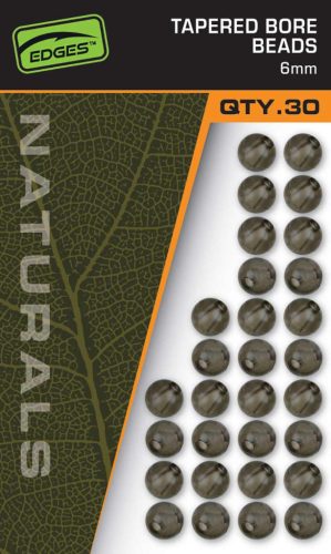 Fox Edges Naturals 6mm Tapered Bore Beads 30pcs