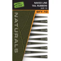 Fox Edges Naturals Naked Line Tail Rubbers Size 10 10pcs