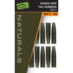 Fox Edges Naturals Power Grip Tail Rubbers Size 7 10pcs