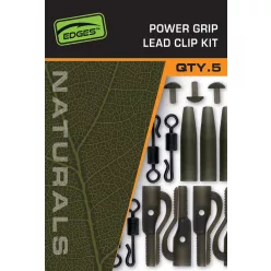 Fox Edges Naturals Power Grip Lead Clip Kit 5pcs