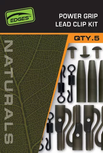 Fox Edges Naturals Power Grip Lead Clip Kit 5pcs