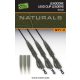FOX Edges Naturals Leadcore Power Grip Lead Clip Leaders Ólombetétes Szerelék 50lb x 3