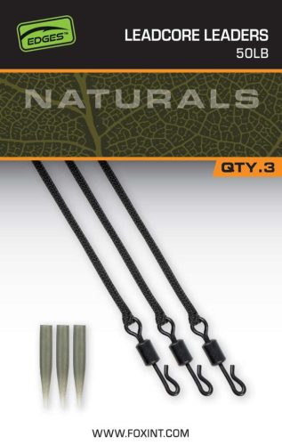 FOX Naturals Leadcore Leaders 3db/csomag