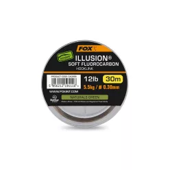   Fox Edges Illusion Soft Fluorocarbon Hooklink 12lb 5.5kg 0.30mm 30m 3pcs naturals green