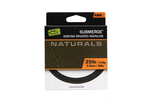 Fox Submerge Naturals Sinking Braid 300m 0.20mm 35lb 15.8kg