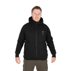 Fox Collection Sherpa Hoody Black/Orange M