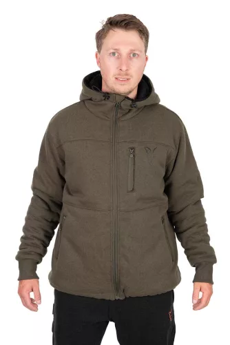 Fox Collection Sherpa Hoody Green/Black S