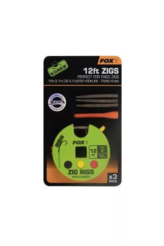 FOX Edges Zig Rig 8 - 12lb 12ft x 3