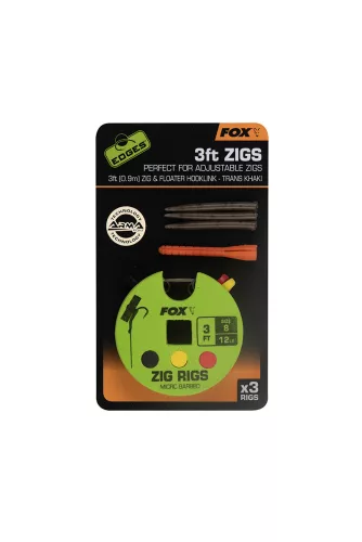 FOX Edges Zig Rig 8 - 12lb 3ft x 3