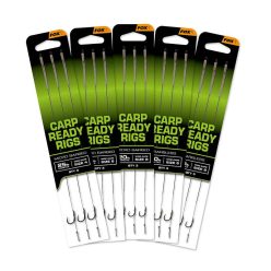   Fox EOS Carp Ready Rigs x 3 - Wide Gape size 6 Barbless (20lb)