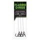 FOX Carp Ready Rigs - Fluoro D-Rig - 4 (x3)