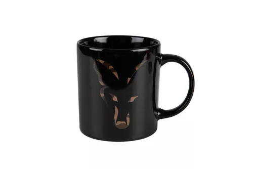 Fox Black and Camo Head Ceramic Mug