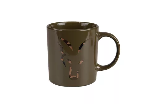 Fox Green and Camo Head Ceramic Mug